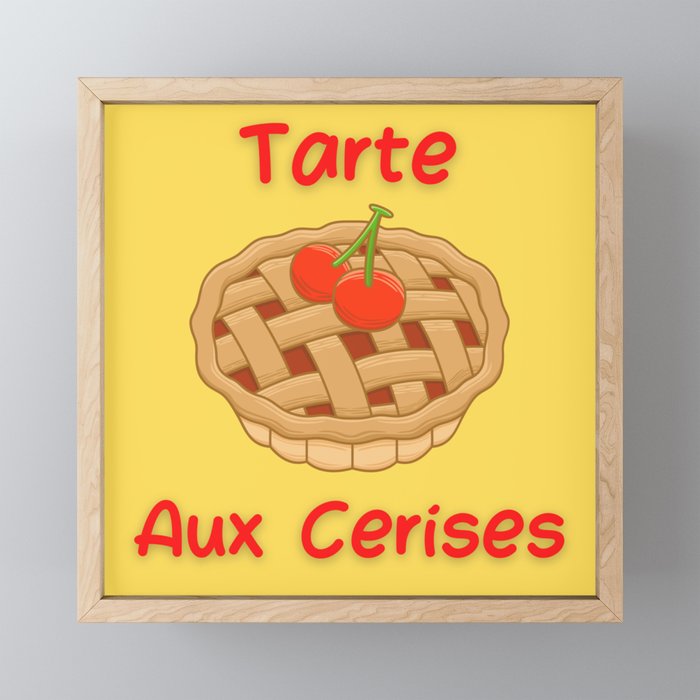 Tarte Aux Cerises Framed Mini Art Print