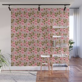 Modern Magical Pink Rose Collection Wall Mural