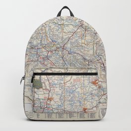 old road map of new mexico arizona 1951 Backpack