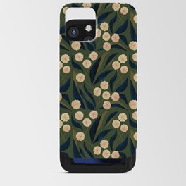 Green Floral iPhone Card Case