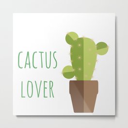 Poster: Cactus Lover Metal Print | Succelent, Digital, Vector, Garden, Painting, Flat, Cactus, Lover, Spring, Illustration 