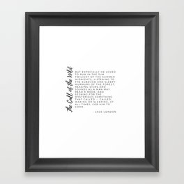 Call of the Wild  Framed Art Print