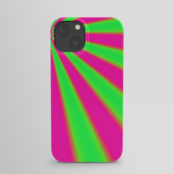 Pink and Green fractal iPhone Case