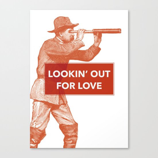 Looking out for love Canvas Print