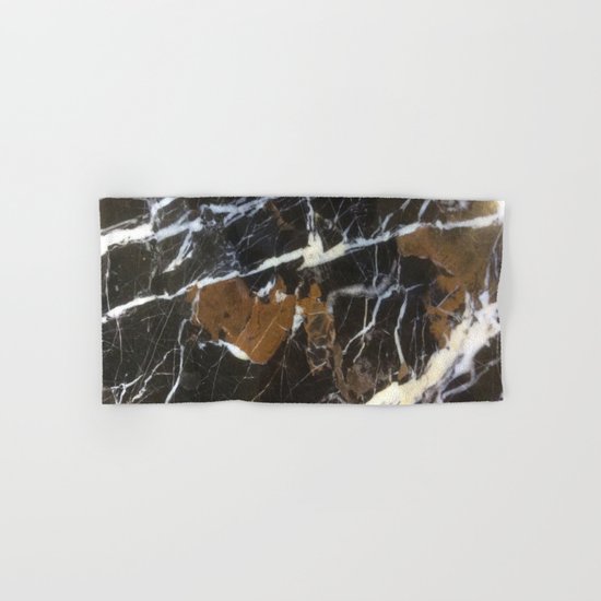 Stylish Polished Black Marble Hand & Bath Towel
