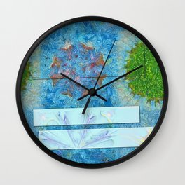 Paradoxism Being Flowers  ID:16165-073708-09691 Wall Clock