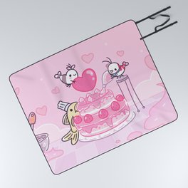 Shy Shrimp - Birthday Cake Picnic Blanket