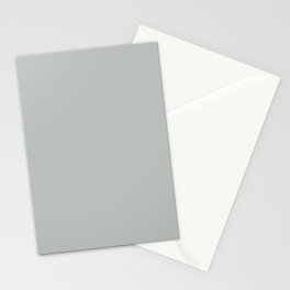 Light Gray Solid Color Pantone Metal 14-4503 TCX Shades of Green Hues Stationery Card