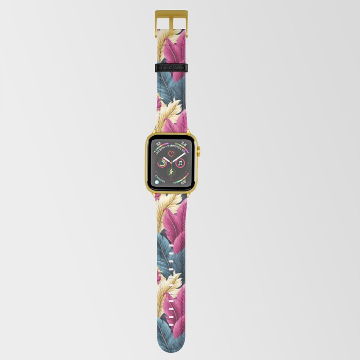 Colorful bird feathers Apple Watch Band