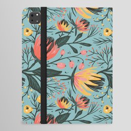 Bright Floral Print iPad Folio Case