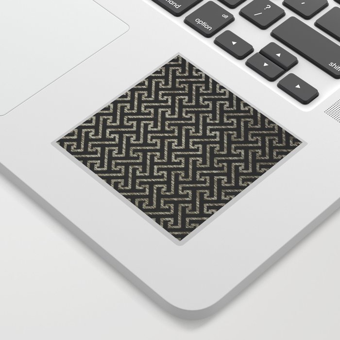 Black and White Repeat Pattern 14 Sticker