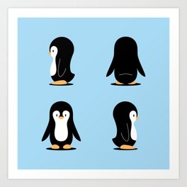 Penguin 360 Art Print
