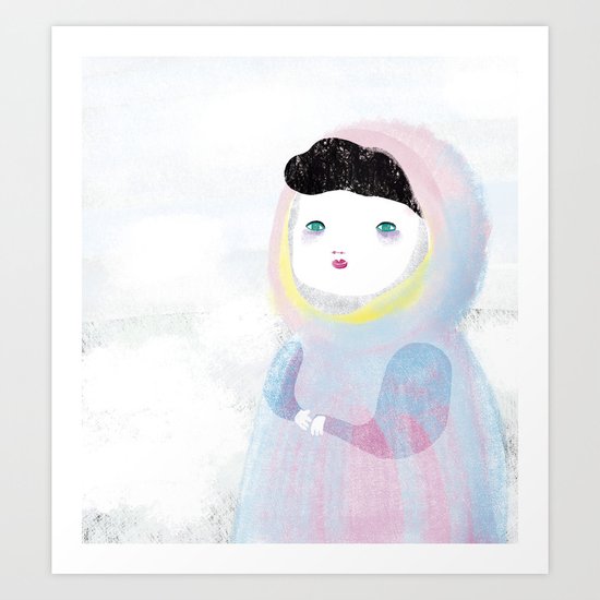 Miss Winter Art Print