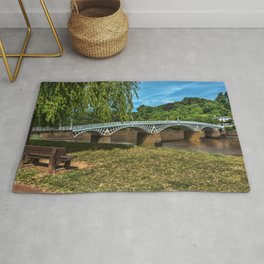 A Riverside Seat At Chepstow Rug