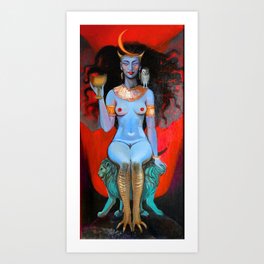 Lilith with a bowl Art Print