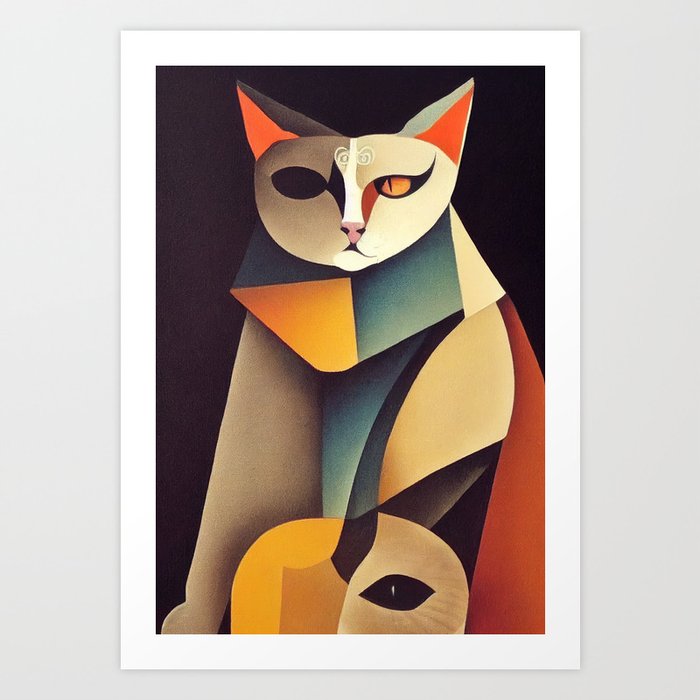 Angry Cat" by Picatso Art Print by Cat Dog Fine Art | Society6