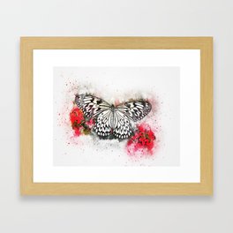 Butterfly  Watercolor art Framed Art Print