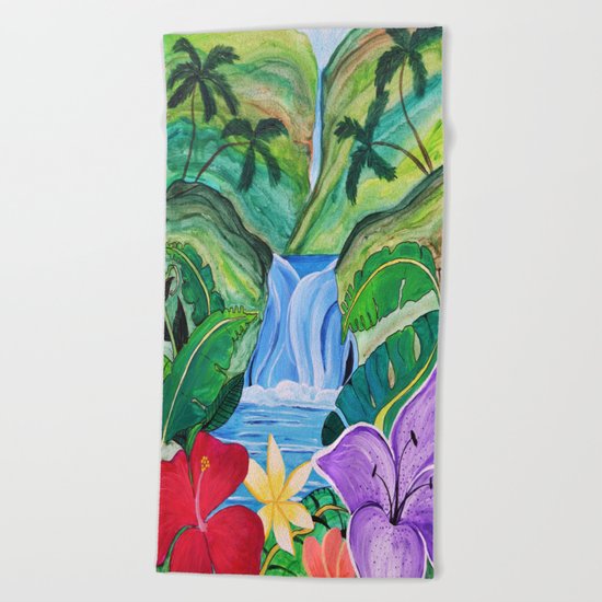 Tropical Escape Beach Towel