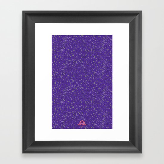 Trail Status / Mountain Purple Framed Art Print