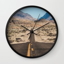 High Desert Highway Wall Clock | Southwesterndecor, Mancave, Empty, Western, Desert, Westtexas, Desertdecor, Texasdecor, Wanderlust, Southwestern 