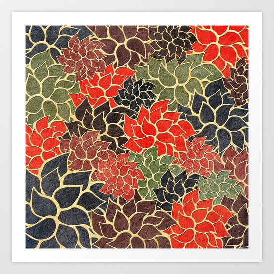 Floral Abstract 17 Art Print