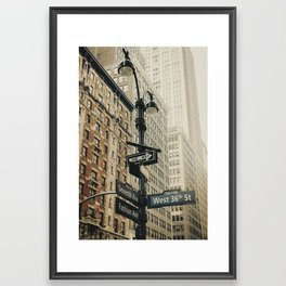 Fashion Avenue New York Framed Art Print