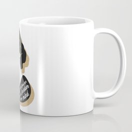 There Is No Gate - Virginia Woolf - Black & Gold Mug