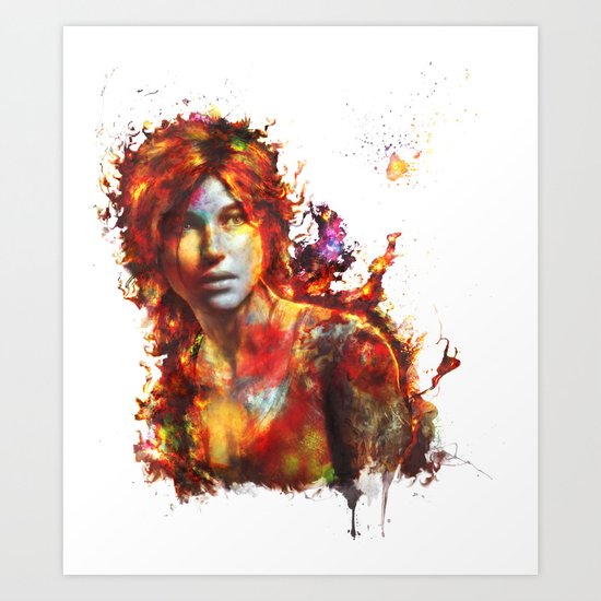 Lara Croft Art Print
