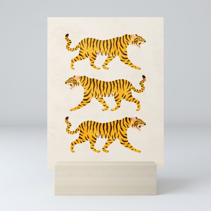 Fierce: Golden Tiger Edition Mini Art Print