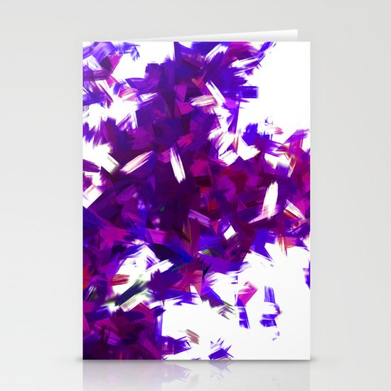 BLOSSOMS - PURPLE BLUE Stationery Cards