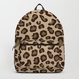 Leopard-Beige+Brown Backpack