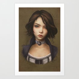 Bioshock Infinite - Elizabeth portrait Art Print