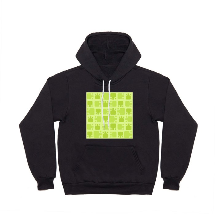 Mid Century Modern Abstract Pattern Chartreuse 3 Hoody
