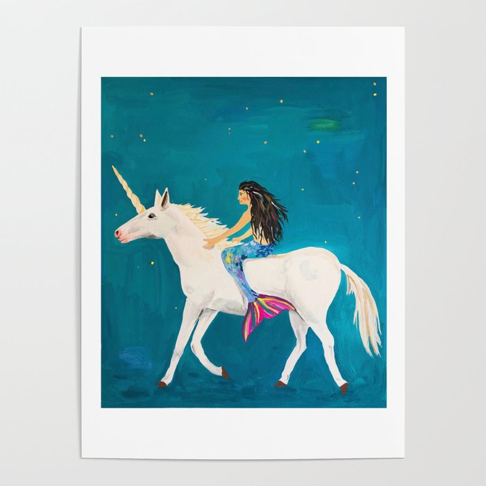To the Land of Mermaids and Unicorns Poster