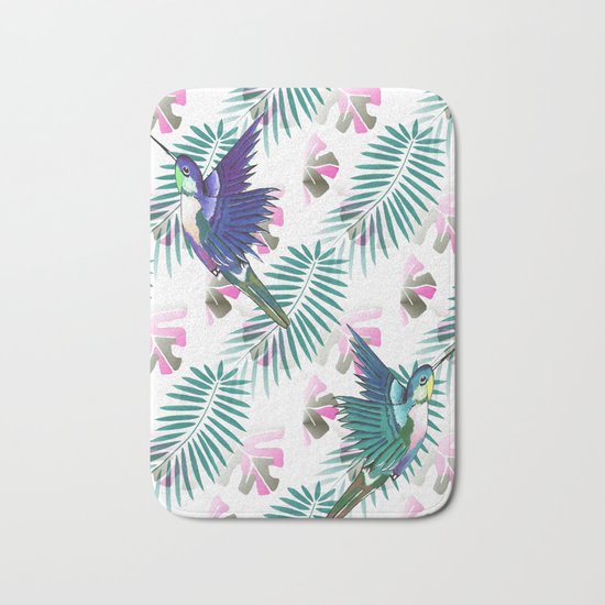Hummingbird Paradise Bath Mat