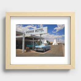 Route 66 - Wigwam Motel and Classic Car 2012 #3 Recessed Framed Print