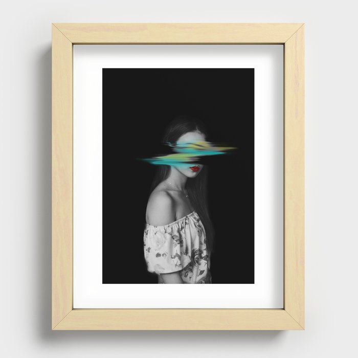 The Distorted Lady Recessed Framed Print