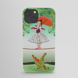 The Umbella girl With crocodile iPhone Case