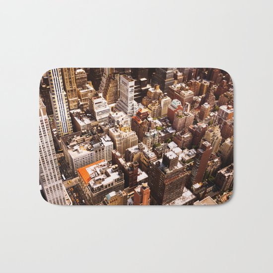 New York Cityscape Bath Mat