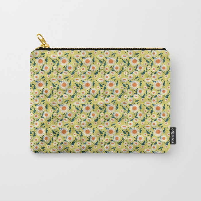 English Daisy-Mustard seed Carry-All Pouch