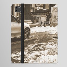 Winter in NYC | Sepia Photography iPad Folio Case