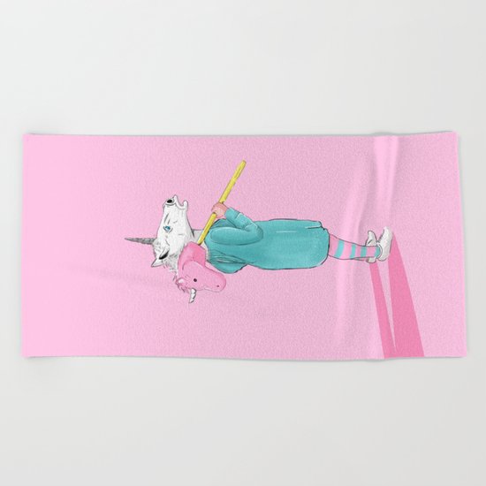 Unicorns Beach Towel