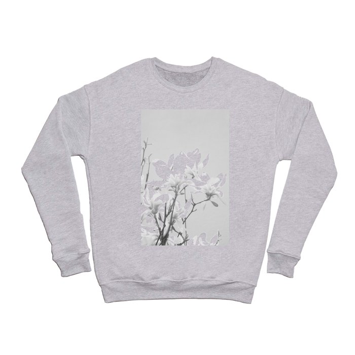 Magnolias Black & White #1 #wall #art #society6 Crewneck Sweatshirt