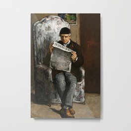 Paul Cézanne (The Artist's Father, Reading "L'Événement", 1866) Metal Print | Painting, Oiloncanvas, Paulcezanne, 19Thcentury, Cezanne, Manportrait, Portrait, Oil, Postimpressionism, Impressionism 