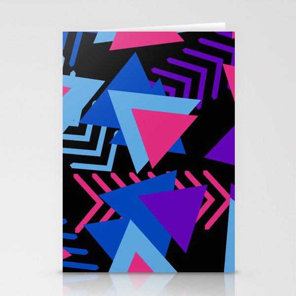 80s Memphis Pattern Stationery Cards