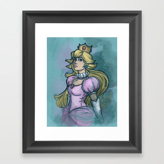 Princess Peach Framed Art Print