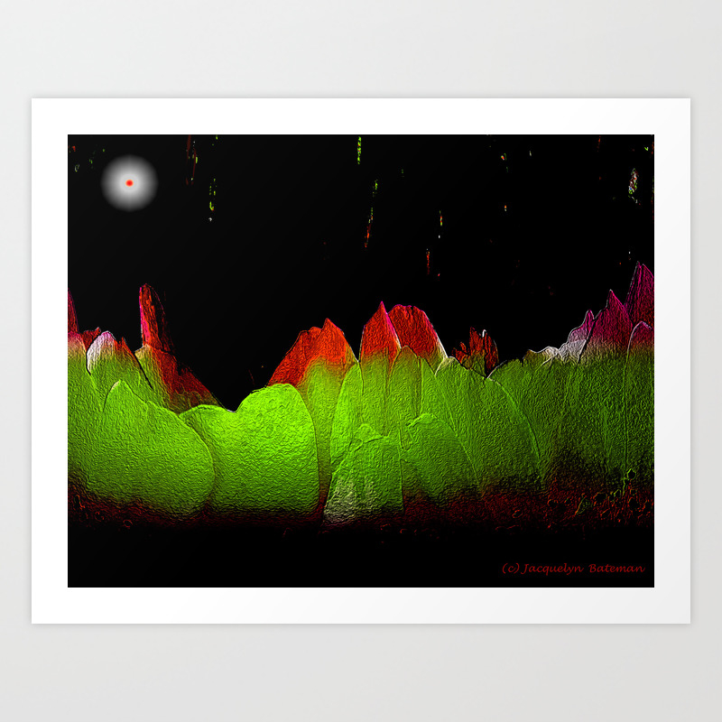 Abstract Desert Night Art Print By Uniqueexpressions Society6