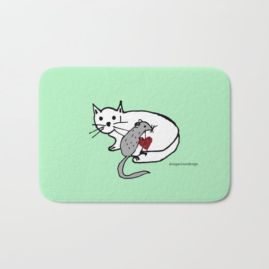 Impossible love Bath Mat