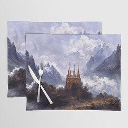 Gothic Cathedral among the mountains Placemat