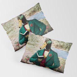 Monsieur Mallard Reading an Improving Book Pillow Sham